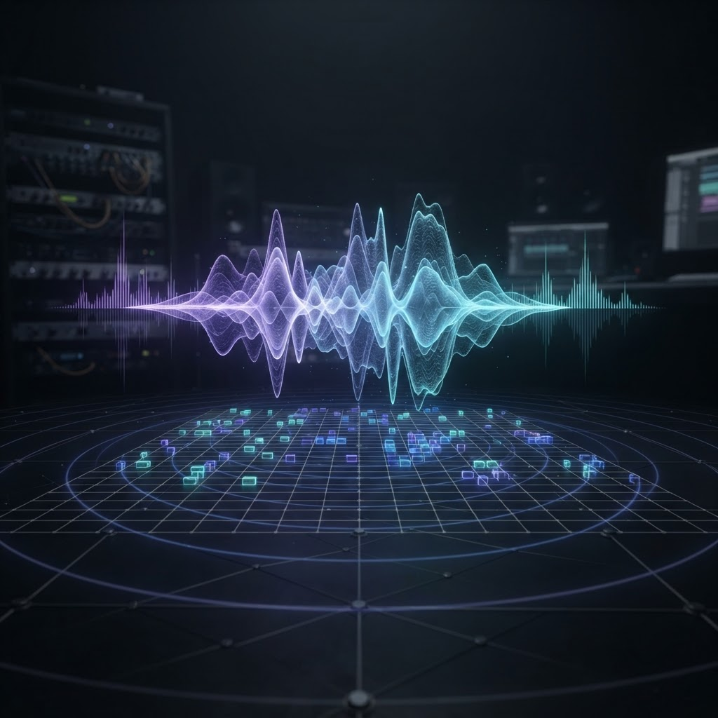 SpatialGrid Audio spatial waveform and loop-matrix visualization