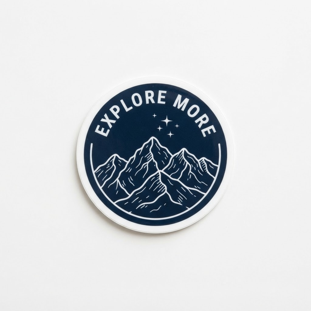 Explore More badge sticker
